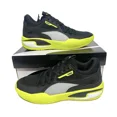 thumbnail image 1 of PU & MA Men’s Court Rider “Black/Yellow Alert” Basketball Sneakers [195064-03], 1 of 6