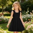 thumbnail image 2 of Vividxx Girls Summer Dress Printed Tie Strap Dress For Tweens Lightweight With Cute Pattern Fashion Vacation, 2 of 4