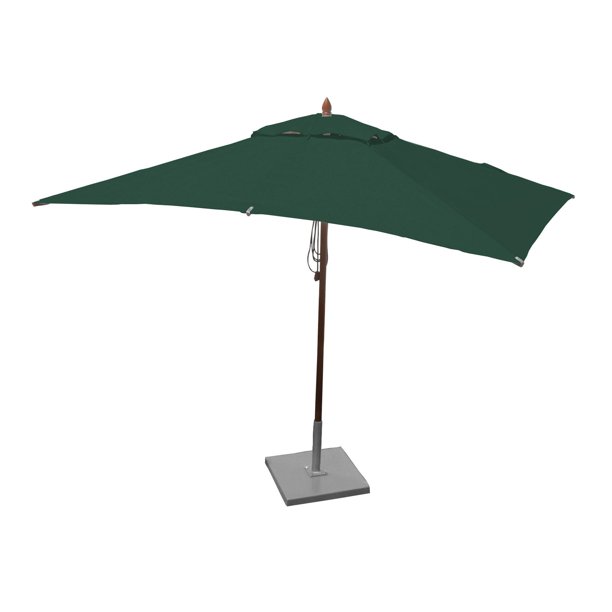 Greencorner Mahogany 10 X 6 5 Ft Rectangular Patio Umbrella Walmart Com Walmart Com