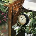 thumbnail image 5 of Antique Double Sided Wall Mount Metal Frame Station Clock Garden Vintage Retro Home Decor, 5 of 12