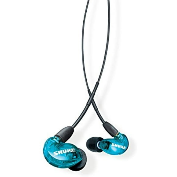 Shure SE215SPE Special Edition Sound Isolating Earphones, Blue/Gray
