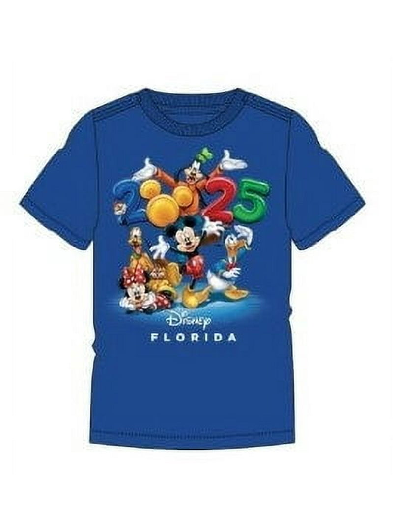 Disney 2025 Dated Mickey and Friends Royal Toddler Tee Shirt