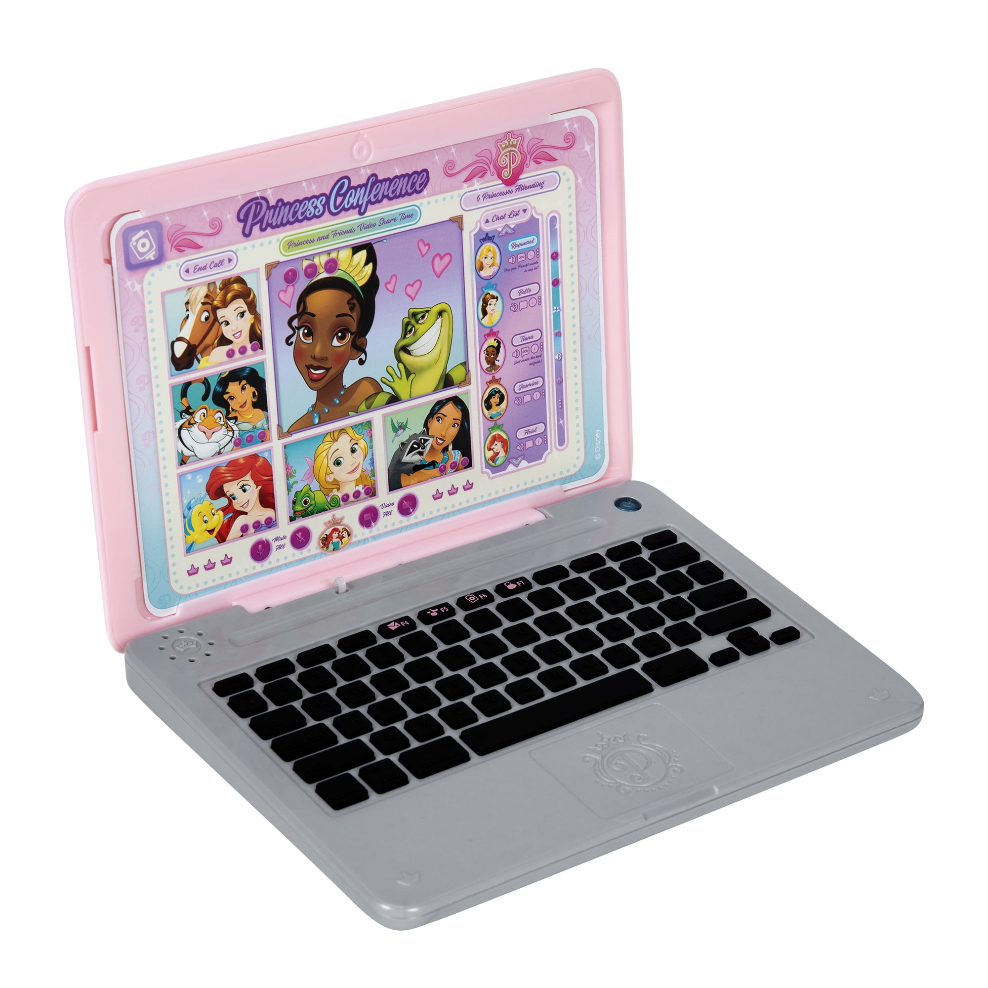 Disney Princess Style Collection Laptop with Phrases Sound Effects & Music Girls Toy Pretend Laptop 