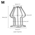 thumbnail image 4 of 1pc Couples BDSM Anal Plugs for Dilatation and Masturbation - Hollowed-out Metal Toys for Flirting and Sexual Enhancement, 4 of 4