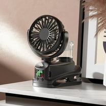 Kraoden Multifunctional Clip Spray USB Mini Fan 360 Degree Rotating Silent Desk Fan Portable Type-C Charging Spray Fan