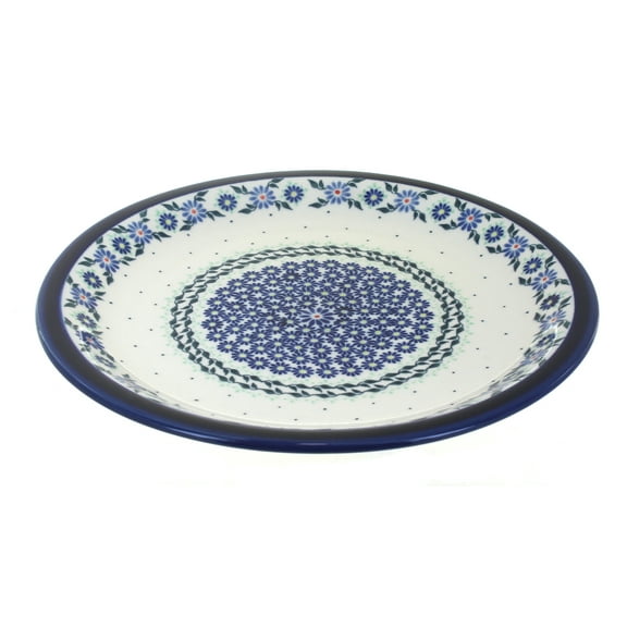 Blue Rose Polish Pottery Petite Bouquet Dinner Plate
