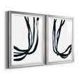 thumbnail image 2 of Wexford Home Onyx Ribbon I Premium Framed Print, 26.5" x 36.5" - Ready to Hang, Silver (Set of 2), 2 of 9