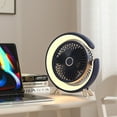 thumbnail image 6 of Led Desk Fan Silent Operation Five Speed Adjustable Built in Lighting for Home Office and Personal Cooling Topliu, 6 of 8