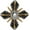 B, variant on Baroque Style Hand-Beaded Fabric Patches Gorgeous Cross Vintage Style Bead Appliques Sew on Patch for Skirt Hat Shose Hair Accessories 1piece