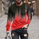 thumbnail image 1 of Blusas y camisas de manga larga con cuello redondo para hombre, blusa informal de manga larga con cuello redondo y estampado., 1 of 5