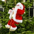 thumbnail image 5 of Leojiow Climbing Santa Ornament Santa Xmas Climbs Up And Down Climbing Santa With Light Music And Sound 19Cm B, 5 of 6