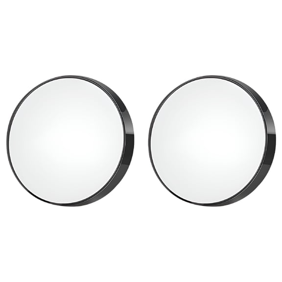 HBMYN 2PCS 8.8cm Suction Cup Magnifying Mirror 10X & 15X Style Black