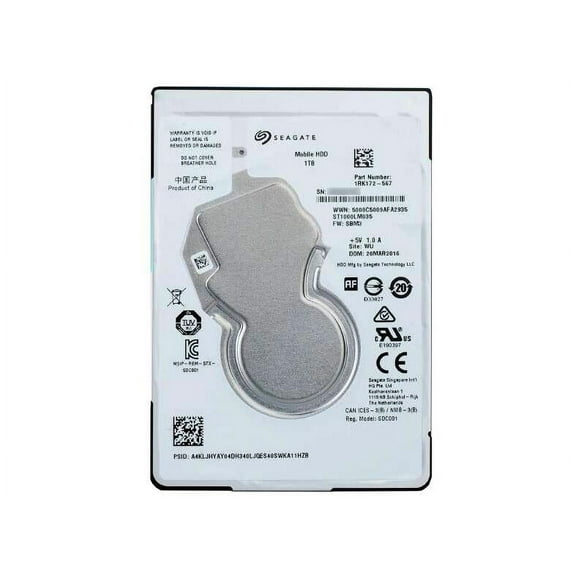 DELL P6R56 1.0TB 5400 SATA HARD DRIVE 2.5 7M