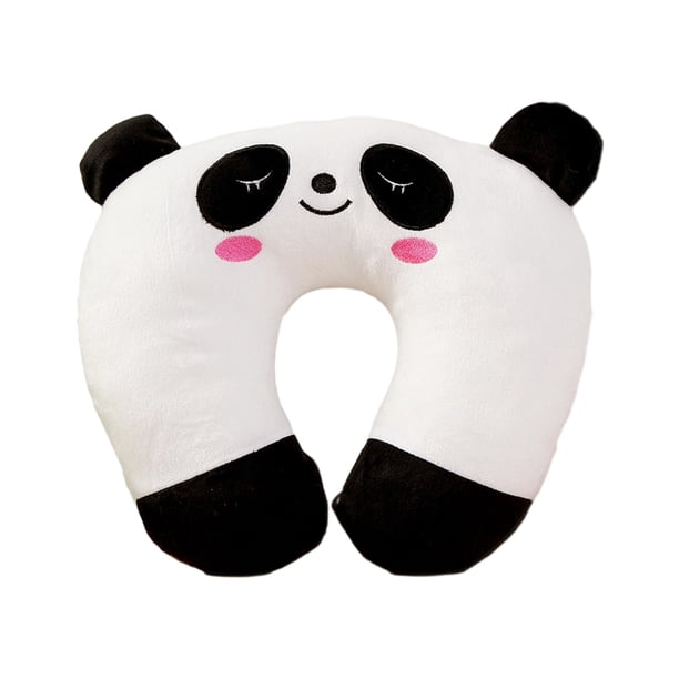 Inteprter Almohadas en forma de U Experiencia de sueño Máxima comodidad en cualquier lugar Almohadas de amplia aplicación para viajes Juegos de cama panda 26*30cm