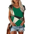thumbnail image 2 of Birdeem Mode Femmes Mode T-Shirt Blouse à Manches Courtes à Col Rond Imprimé Hauts Amples, 2 of 6