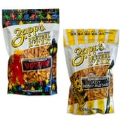 Zapp's Pretzel Stix - Variety Pack - Voodoo Spice - Jazzy Honey Mustard - Super Delicious and Tasty - 2 BAGS