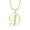 Gold D, variant on Women Copper Personalized Simple Tiny Elegant Custom Name Capital Large Initial A-Z 26 Letters Cubic Zirconia Inlay Pendant Necklace A