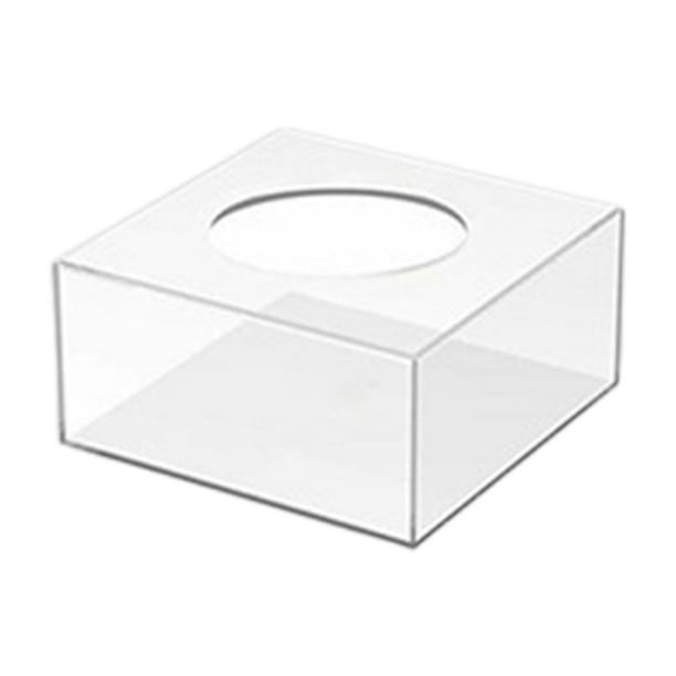 Caja de exhibición Soledad soporte pastel suministros fiestas cuadrados almacenamiento buffet 15cm x 15cm x 10cm