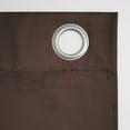 thumbnail image 5 of Sun Zero Nolan Energy Efficient Blackout Grommet Single Curtain Panel, 54" X 108", Chocolate, 5 of 9