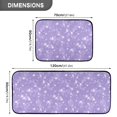 thumbnail image 3 of 2-Piece Kitchen Mat Set Non Slip Washable Floor Mats Decorative Rugs for Kitchen Sink Laundry Lavender Glitter Stars Pattern, 3 of 7