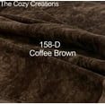 thumbnail image 3 of The Cozy Creations Rectangle Velvet Placemats Set of 16 Table Mats for Dining Tables Washable Table Place Mats, Coffee Brown Velvet Placemat, 13x18 Inch, 3 of 3