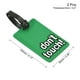 thumbnail image 2 of Equipaje Etiqueta, PVC Identificador Tarjeta Soporte Etiqueta, No Tocar Patrón Viaje Bolso Etiqueta con Ajustable Correa para Equipaje Maleta, Verde Paquete de 2, 2 of 5