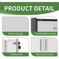 thumbnail image 3 of IKIMI 6-Piece Garage Storage Cabinet Set, Heavy Duty Metal Garage Cabinets System Workshop Set with 2* Tall Tool Cabinets+ 2 * Wall Mounted Cabinet+ 2 * Tool Cabinet with Wheels, Gray, 3 of 11