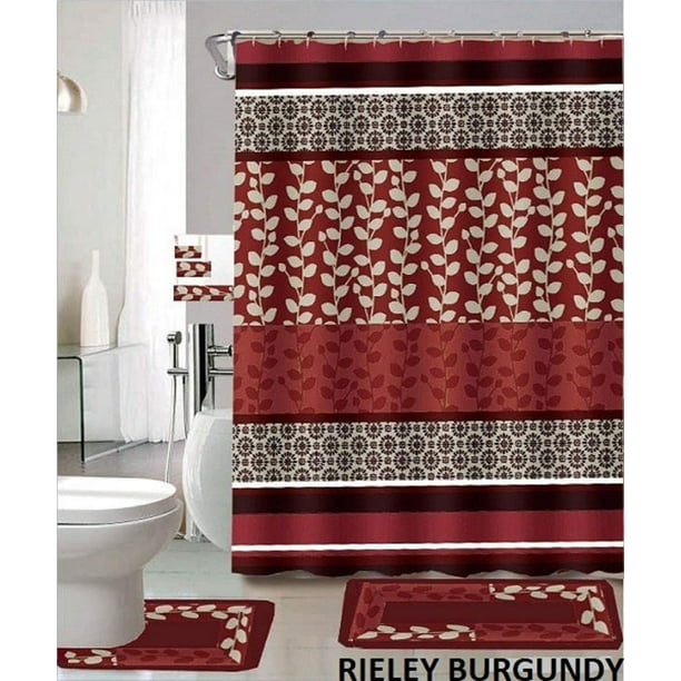 Rugs Mats 1 Fabric Shower Curtain, Bathroom Sets Shower Curtain And Mats