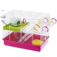 thumbnail image 1 of Ferplast Laura Cage de Hamster avec Tubes, Plat de Nourriture, Bouteille d'Eau et Roue, 1 of 12