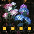 thumbnail image 5 of Luces solares para exteriores, luces de colores, luces de hortensias para decoración de patios, decoración de jardines., 5 of 5