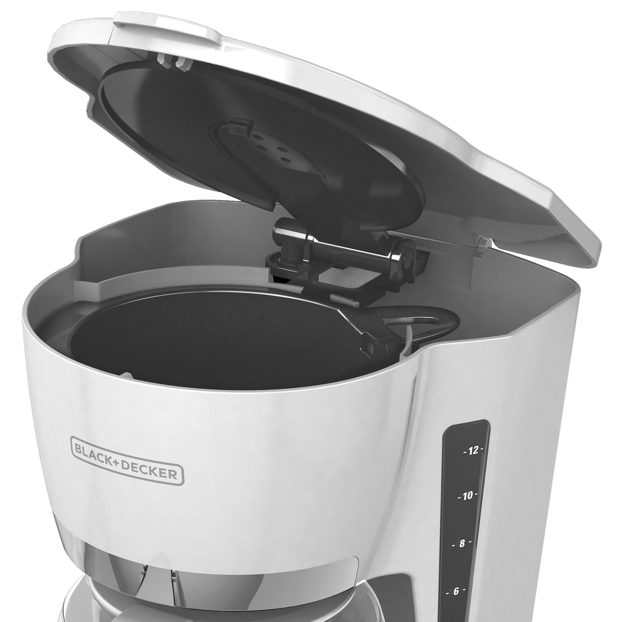 BLACK+DECKER 12-Cup QuickTouch Programmable Coffee Maker white CM1060.  CLEAN!!