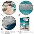 thumbnail image 3 of Designart "Escape Chairs Beach Sandy" Nautical & Beach Floater Framed Wall Art Print, 3 of 7