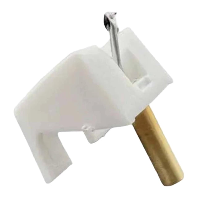 Aguja para tocadiscos, aguja para discos de vinilo LP, resistente, fácil de instalar, compacta y ligera, reemplaza los accesorios del reproductor de Blanco