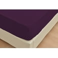 thumbnail image 3 of Deluxe2000 Series Soft Bamboo Derived Rayon Sheet Sets-King Purple Sheets, Wrinkle Free - Deep Pockets - 4 Piece - 1 Fitted Sheet, 1 Flat, 2 Pillowcases King, Purple, 3 of 3