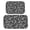 Paisley and Damask Black Pattern, variant on Paisley and Floral Red Pattern Bath Mat Set Of 2,Non-Slip Rug for Bathroom,Kitchen,Bedroom,Entrance, 30x17 and 23.5x15.7 Inches