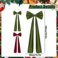 thumbnail image 3 of Clode Oversized Velvet Bow Christmas Tree Topper – Large Bow for Home Holiday Decor and Wedding Garland" Easter Home Decorations, 3 of 6