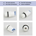 thumbnail image 3 of Conector de tubo de purificador de agua de conexión rápida macho de 1/4" - tubo OD de 1/4" para sistema de ósmosis inversa 3 piezas, 3 of 7
