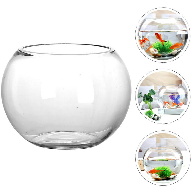 Glass Fish Bowl Small Fish Tank Desktop Fish Tank Clear Goldfish Bowl  Goldfish Tank 