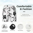 thumbnail image 3 of Balery Cute Cow and Milk Stains Bañador para hombre, shorts de playa de secado rápido con entrepierna y forro de compresión-Small, 3 of 6