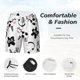 thumbnail image 3 of Balery Cute Cow and Milk Stains Bañador para hombre, shorts de playa de secado rápido con entrepierna y forro de compresión-X-Large, 3 of 6