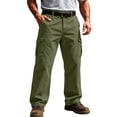 thumbnail image 2 of Cargo Pants Men Ripstop Hiking Breathable Multi Pocket Trousers Relaxed Fit Outdoor Utility Pants for Fishing Construction, 2 of 9