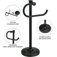 thumbnail image 4 of 17 Inch Oil Rubbed Bronze Stand Towel Bar Hanger Hand Towel Bar Bathroom Vanity Countertop Towel Holder Free Standing Stainless Steel Towel Ring Hardware Accessories Towel Rack, 4 of 14