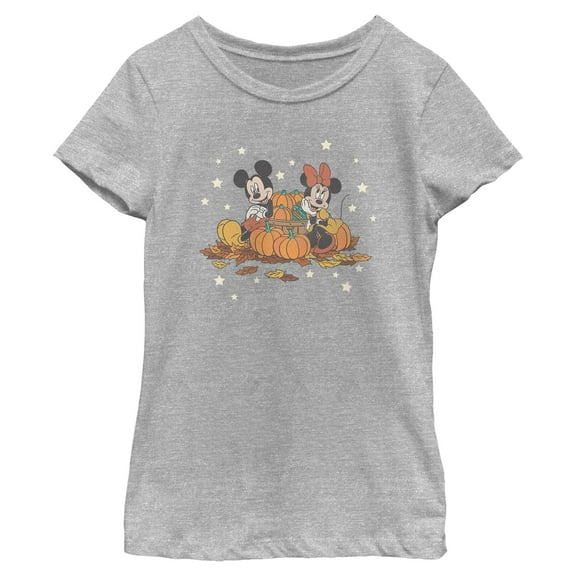 Girls Mickey & Friends Pumpkin Mice T Shirt