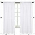 thumbnail image 4 of Eyelet White Window Panels - Set of 2, 4 of 5