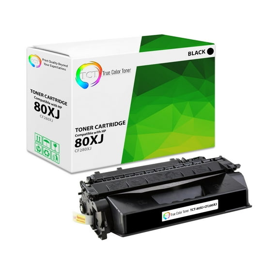 TCT 80XJ Jumbo Toner Cartridge - Compatible With HP 80X CF280X Black High Yield Jumbo