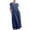 Navy, variant on Patlollav Clearance Womens,Woman Fashion Solid Sleeveless Round-Neck Retro Long Dress