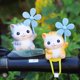 thumbnail image 2 of Motocicleta De Dibujos Animados Lindo Animal Muñeca Con Hélice Decoración De Campana De Bicicleta Correa Creativa MTB Accesorios De, 2 of 4
