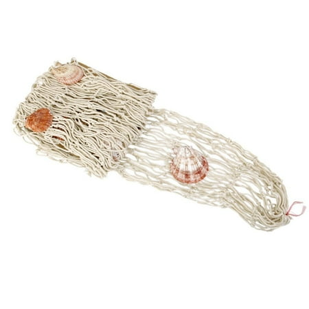 

Fishing Net Decorative Net Cotton With Shell decorations Celebrations House - 2M x 1M