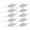 White, variant on Pack of 10 Portable Decorative Leaves Christmas Tree Decors for Unique Holiday Decors in Multiple Locations