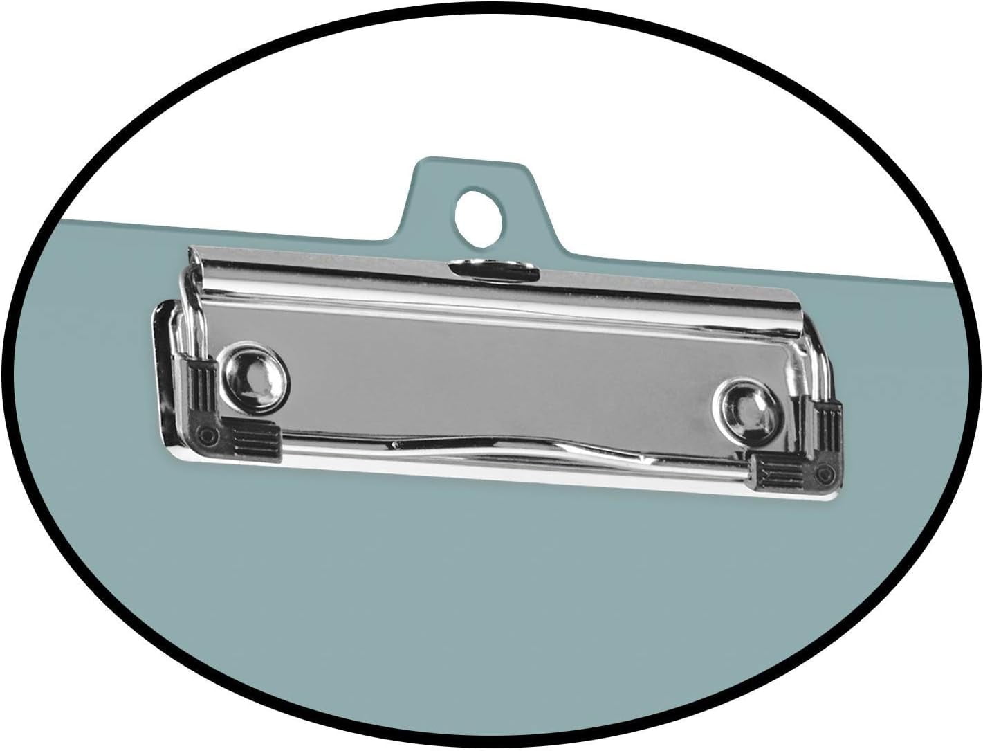 Acrimet Clipboard Memo Size A5 (9 1/4” x 6 5/16”) Low Profile Clip (Plastic) (Solid Green Color) (6 Pack)